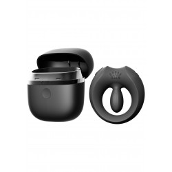 Ерекційне віброкільце Zalo Apis в кейсі, з додатком, чорне, 6,3 × 3,2 см