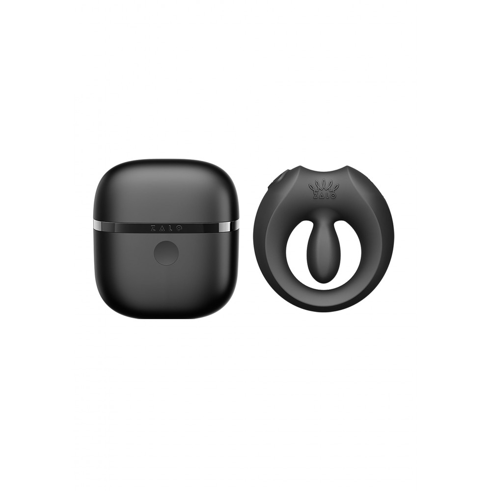 Ерекційні кільця з вібрацією - Ерекційне віброкільце Zalo Apis в кейсі, з додатком, чорне, 6,3 × 3,2 см 2