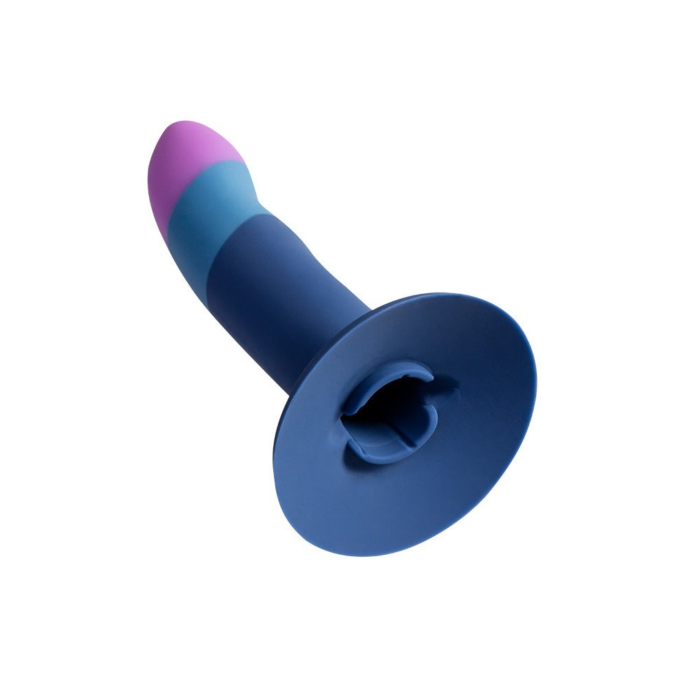 Різне - Фалоімітатор нереалістичний Romp Piccolo для стимуляцій точок P і G, фіолетовий/синій 2