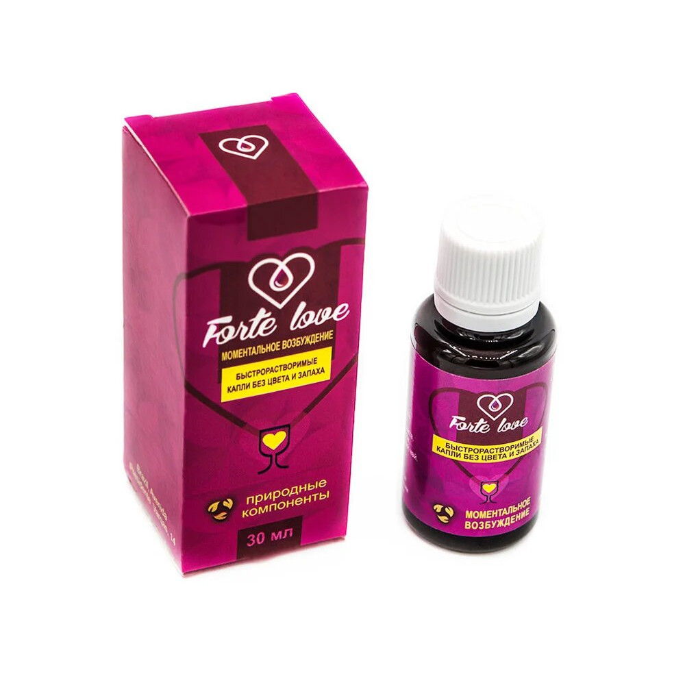 Возбуждающие средства - Капли Forte Love возбуждающие для женщин 30 мл