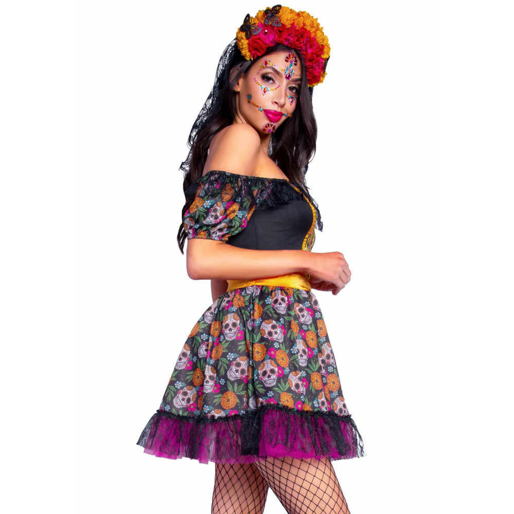 Эротическое белье - Костюм Катрины Leg Avenue Marigold Catrina Dress M 2