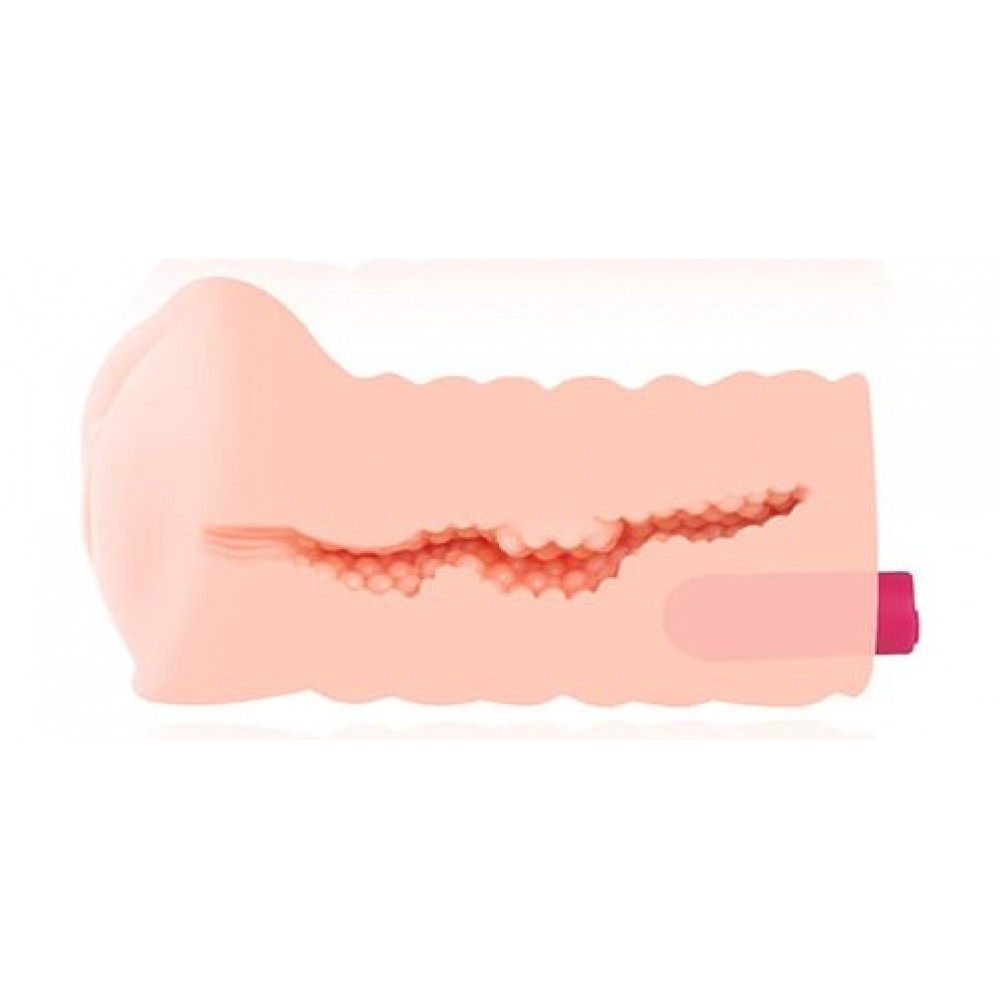 Мастурбаторы с вибрацией - Мастурбатор-вагина с вибрацией KOKOS NYMPH 4