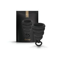 Менструальна чаша Gcup Gvibe, S, чорна, 6 х 3.5 см