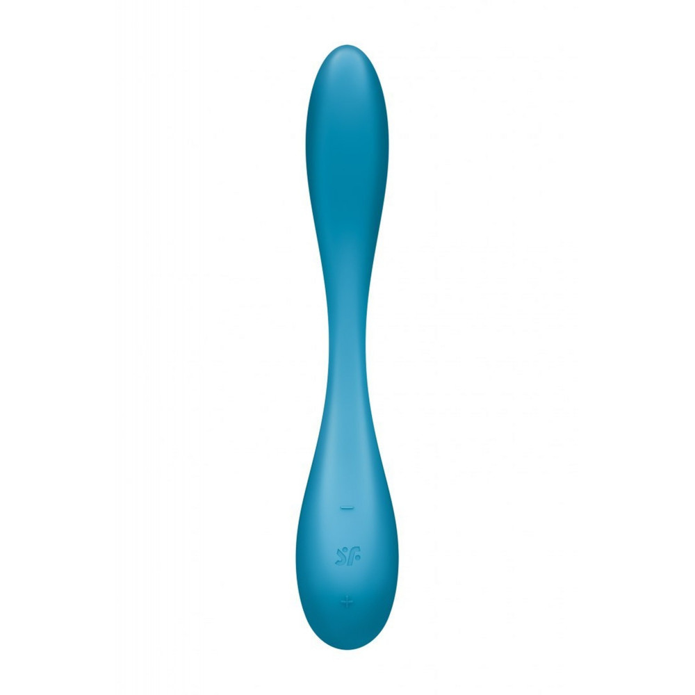 Разное - Мультивибратор SATISFYER G-Spot Flex 5+ управление телефоном, голубой 4