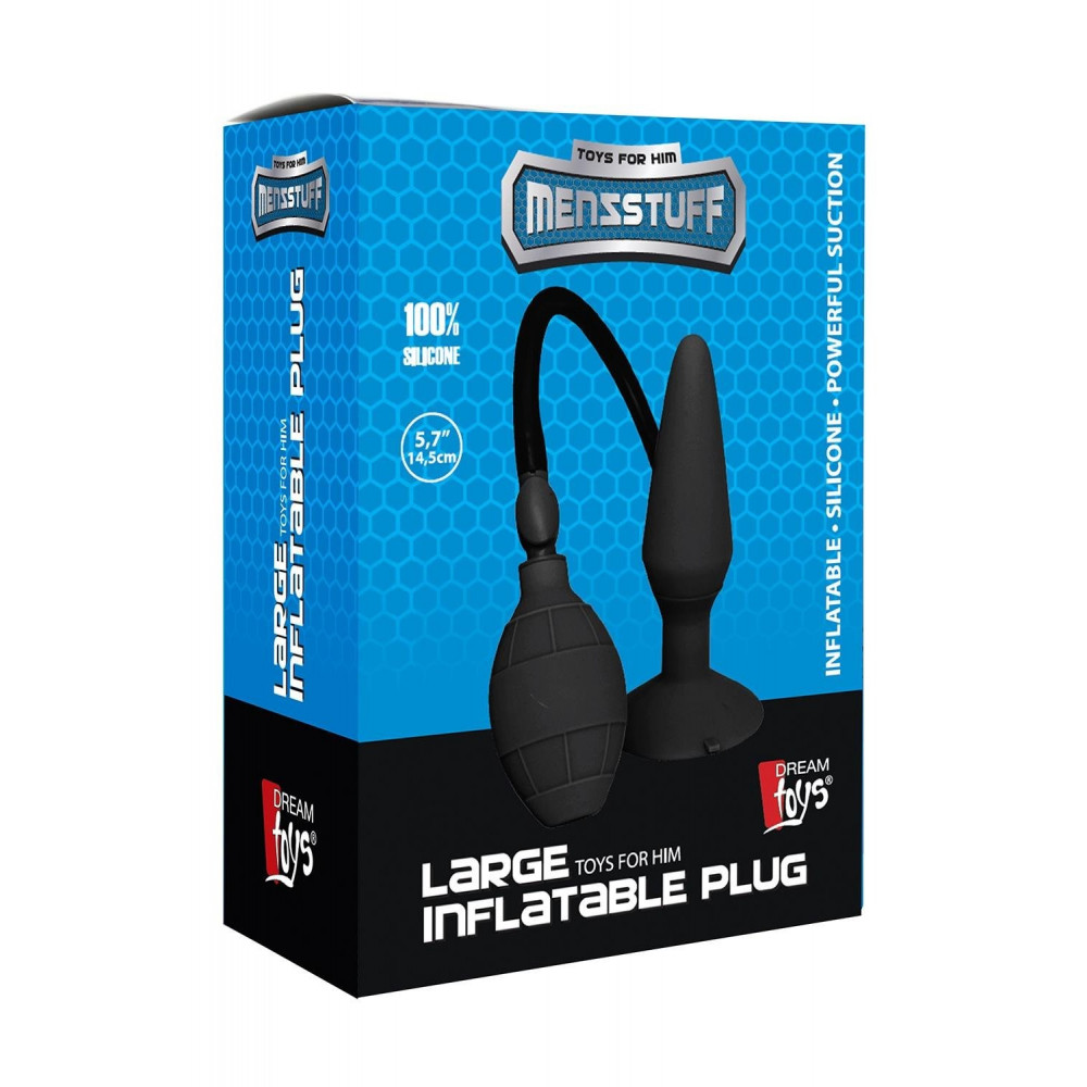 Разное - Анальный плаг расширитель с накачиванием Dream Toys Menzstuff Large Inflatable Plug черный