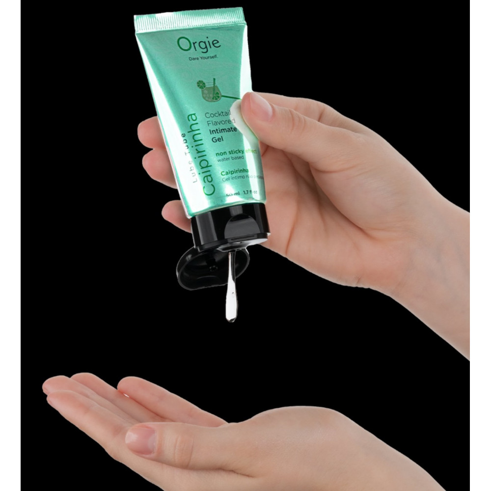 Разное - Оральный лубрикант Orgie Cocktail Flavored Intimate Gel - Caipirinha, 50 ml 3