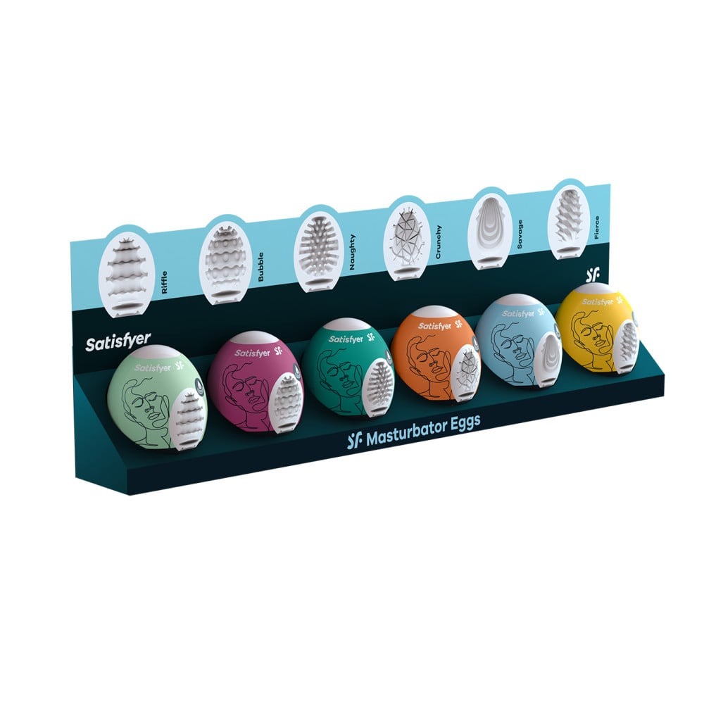 Разное - Самосмазывающийся мастурбатор Satisfyer Masturbator Egg Bubble 4