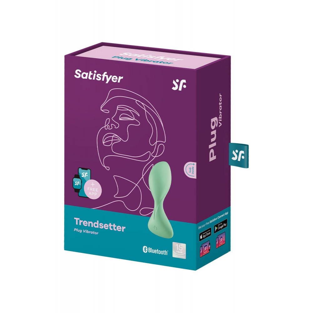 Разное - Смарт вибратор анальный Satisfyer Trendsetter зеленый 5