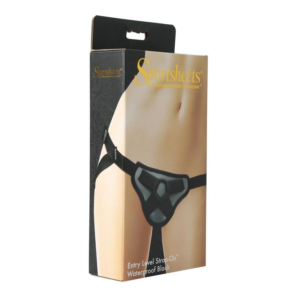 Женское эротическое белье - Трусы для страпона Sportsheets - Entry Level Strap-On Waterproof Black 4
