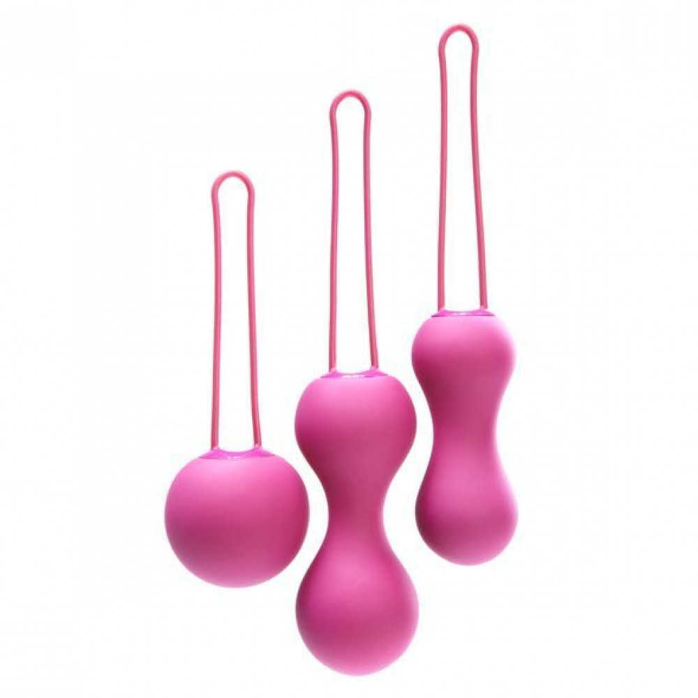 Вагинальные шарики - Набор вагинальных шариков Je Joue - Ami Fuchsia, диаметр 3,8-3,3-2,7см, вес 54-71-100гр