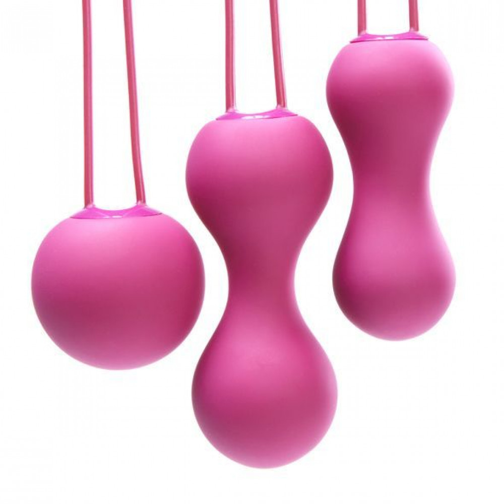 Вагинальные шарики - Набор вагинальных шариков Je Joue - Ami Fuchsia, диаметр 3,8-3,3-2,7см, вес 54-71-100гр 2