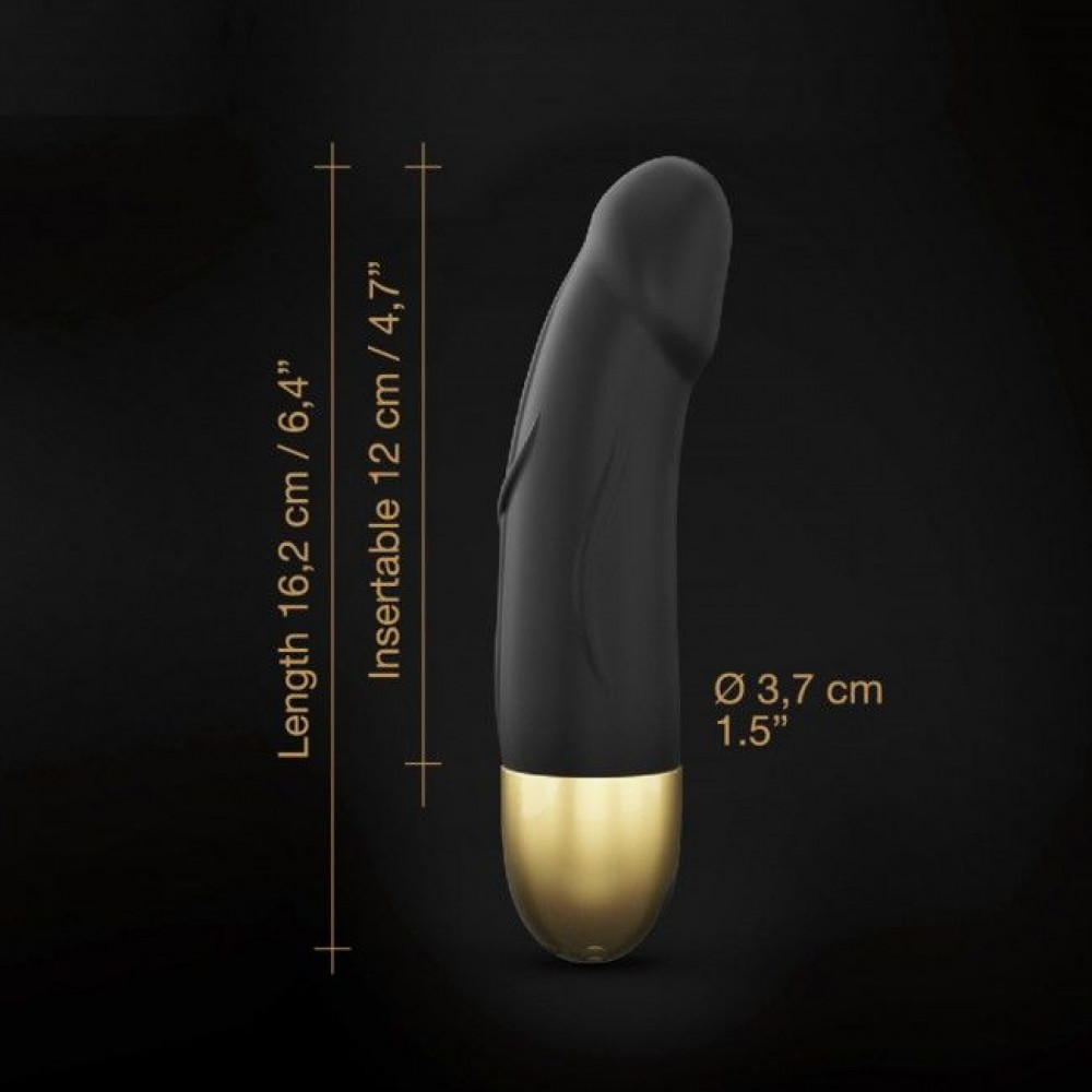 Вибратор - Вибратор Dorcel Real Vibration S Gold 2.0, диам 3,7см, перезаряжаемый, для точки G 1