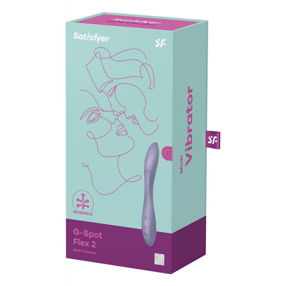 Стимулятор точки G - Универсальный вибратор Satisfyer G-Spot Flex 2, гибкий ствол с фиксацией положения 1