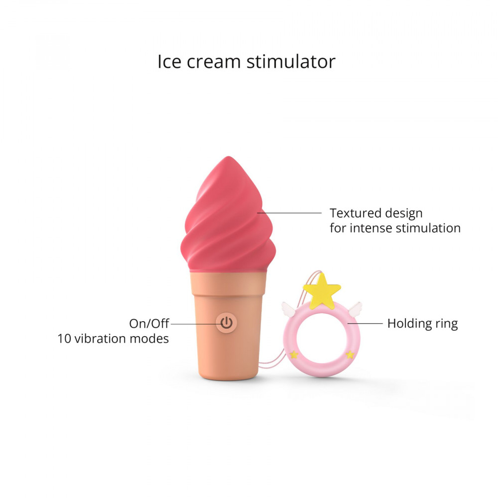 Клиторальный вибратор - Вибратор-мороженое Love To Love CAND'ICE — RASPBERRY JOLLY 4