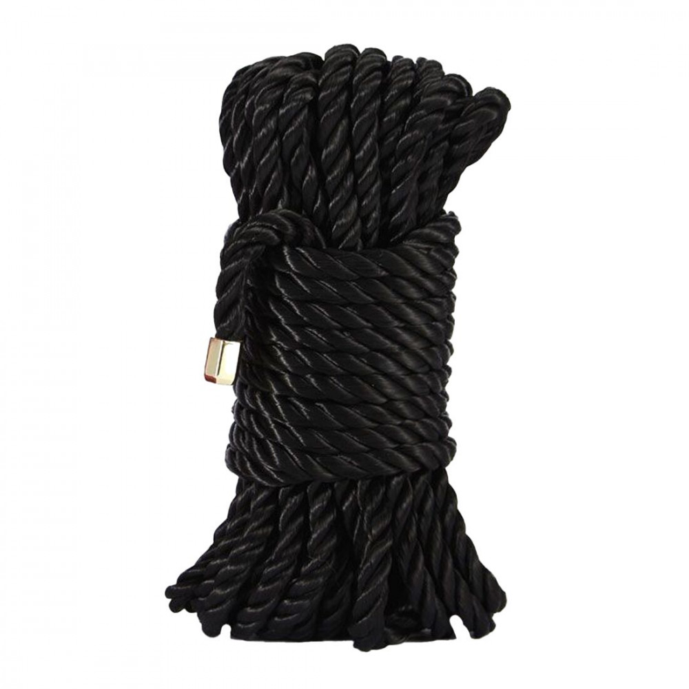 Наручники, веревки, бондажы, поножи - Роскошная веревка для Шибари Zalo Bondage Rope Black