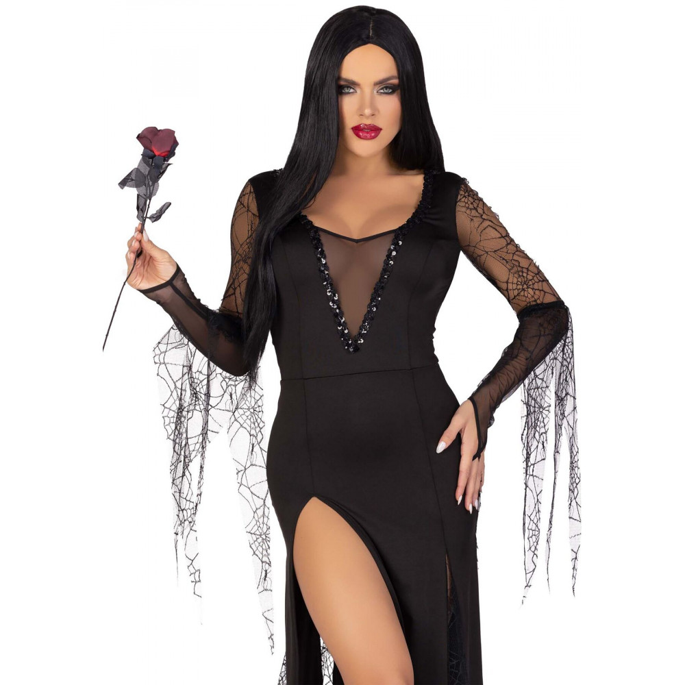 Эротические костюмы - Эротический костюм Мортиши Аддамс Leg Avenue Sexy Spooky Morticia S