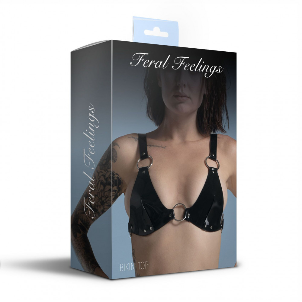 Женское эротическое белье - Лиф классический Feral Feelings - Bikini Top Black 1