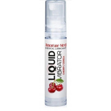 Стимулюючий лубрикант від Amoreane Med: Liquid vibrator-Cherry (рідкий вібратор ), 10 ml