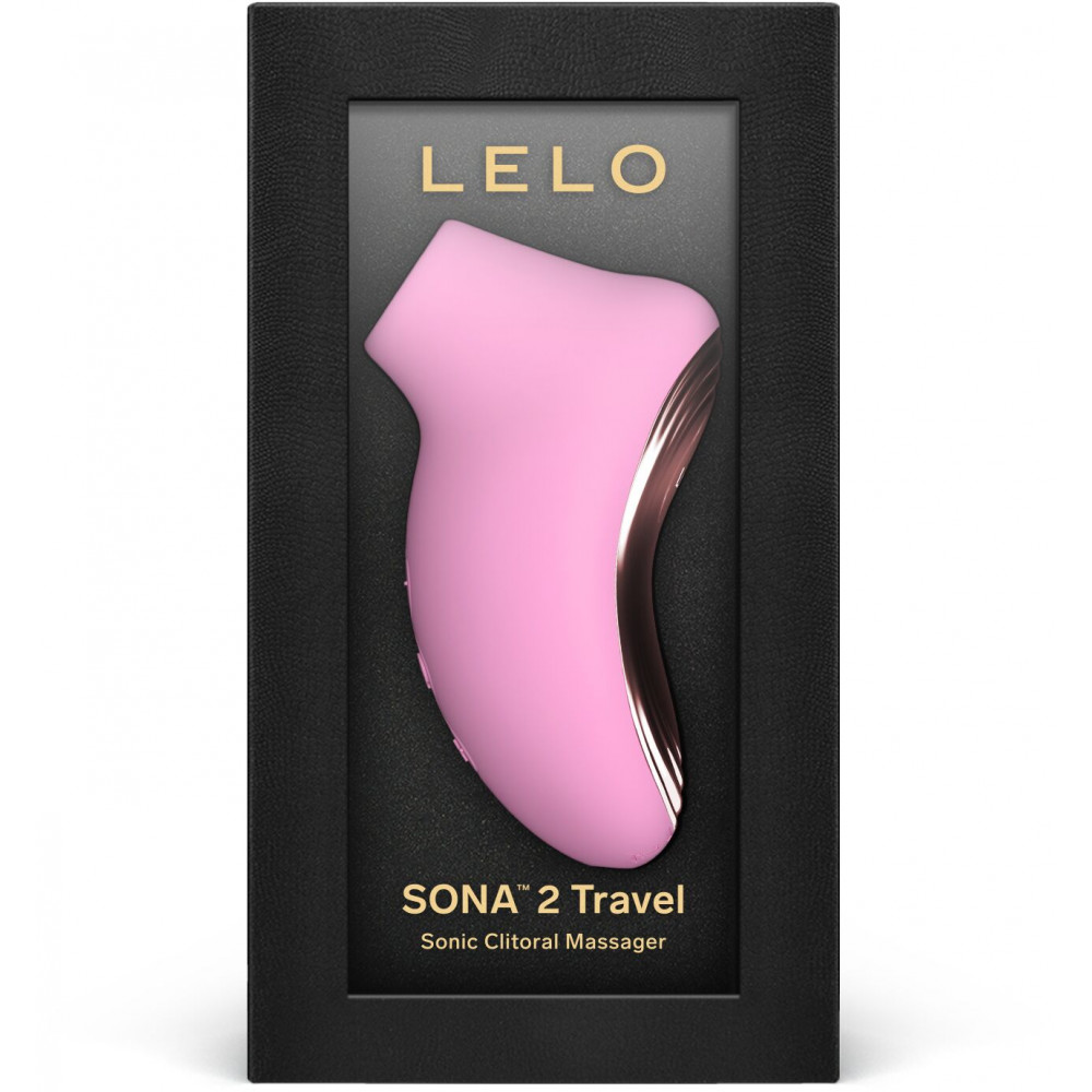 Вибраторы вакуумные - Звуковой стимулятор клитора LELO SONA 2 Travel Pink 3