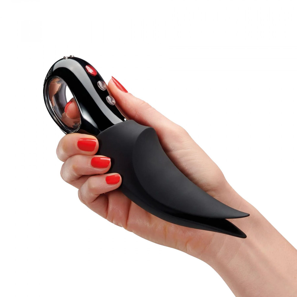 Вибропули и мини-вибраторы - Вибратор для клитора Fun Factory VOLTA black, гибкий двойной кончик 6