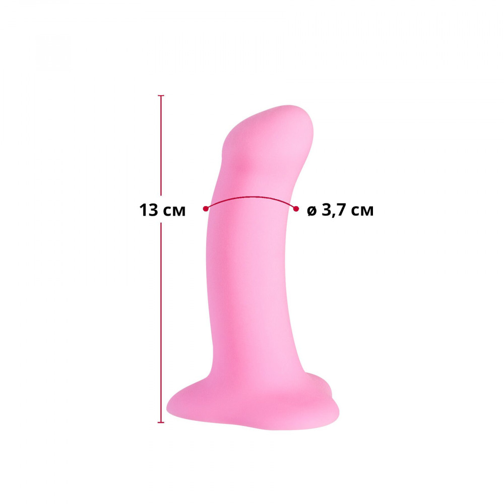 Фалоімітатор - Фалоімітатор Fun Factory AMOR, рожевий, довжина 14,6 см, діаметр 3,7 см, вигнутий 1