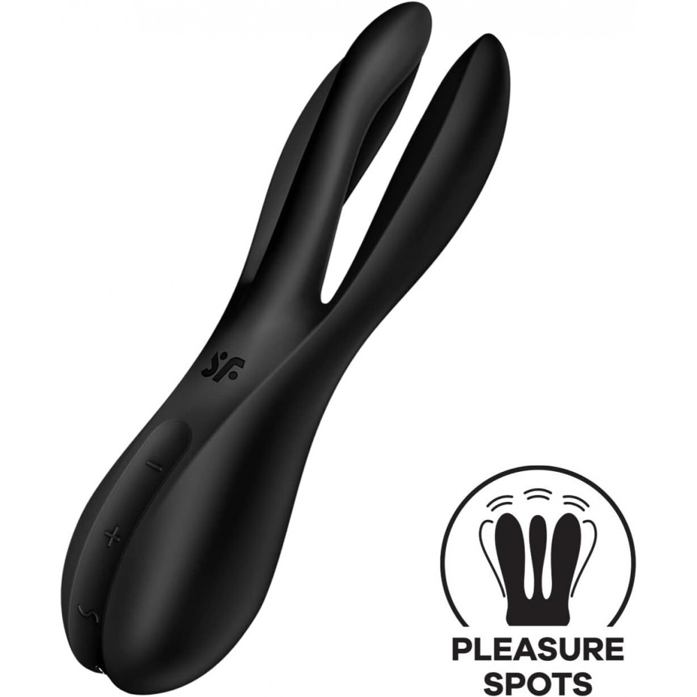 Клиторальный вибратор - Клиторальный вибратор Satisfyer Threesome 2 Black