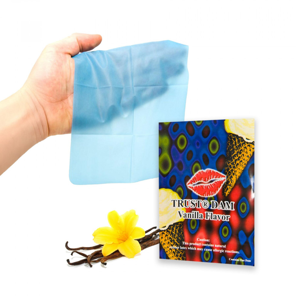 Презервативы - Латексная салфетка Latex Dental Dams Vanilla 1 шт