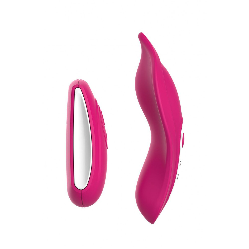 Вібропулі та міні-вібратори - Вібратор у трусики Liebe Panty Vibe Recargable Cerise, нагрів до 39 °C, пульт, трусики S-M в комплекті 2