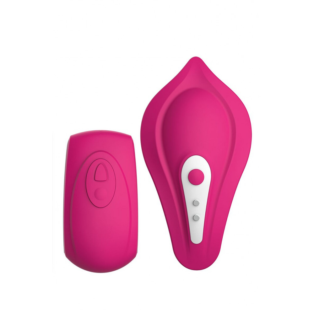 Вібропулі та міні-вібратори - Вібратор у трусики Liebe Panty Vibe Recargable Cerise, нагрів до 39 °C, пульт, трусики S-M в комплекті 1