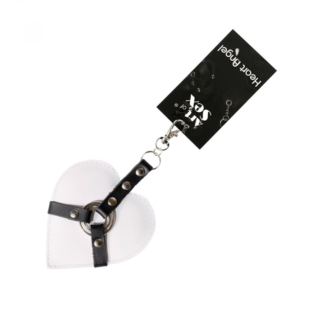Секс приколы - Брелок на карабине для ключей Art of Sex Heart Angel, Белый