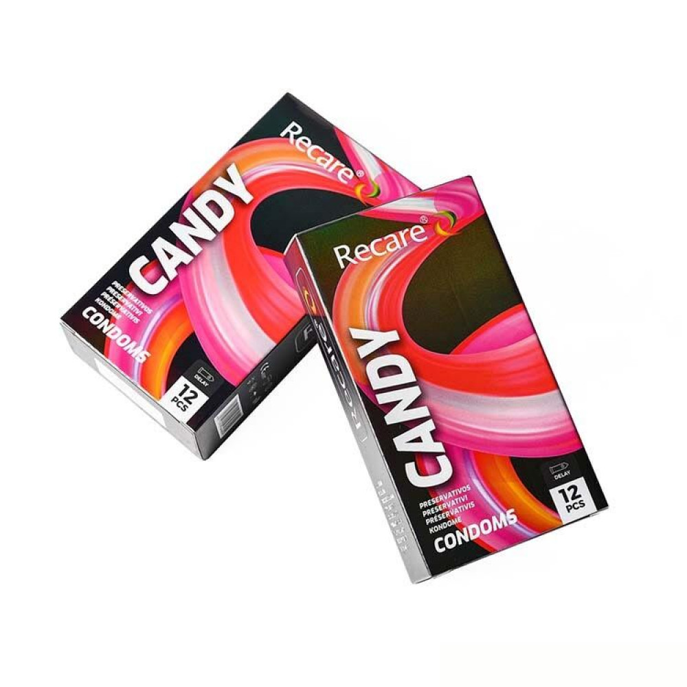 Презервативы - Презервативы Holographic Recare Delay Candy Condoms 12 шт, пролонгирующий эффект, конфетный аромат 2