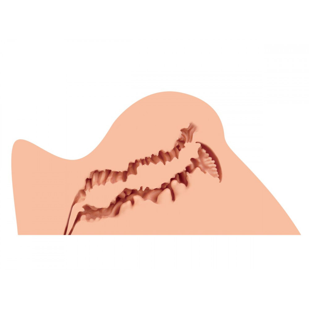 Мастурбатори без вібрації - Мастурбатор Naked Factory TRISHA B TYPE, виражені статеві губи, вагіна + анус, дуже реалістичний 2