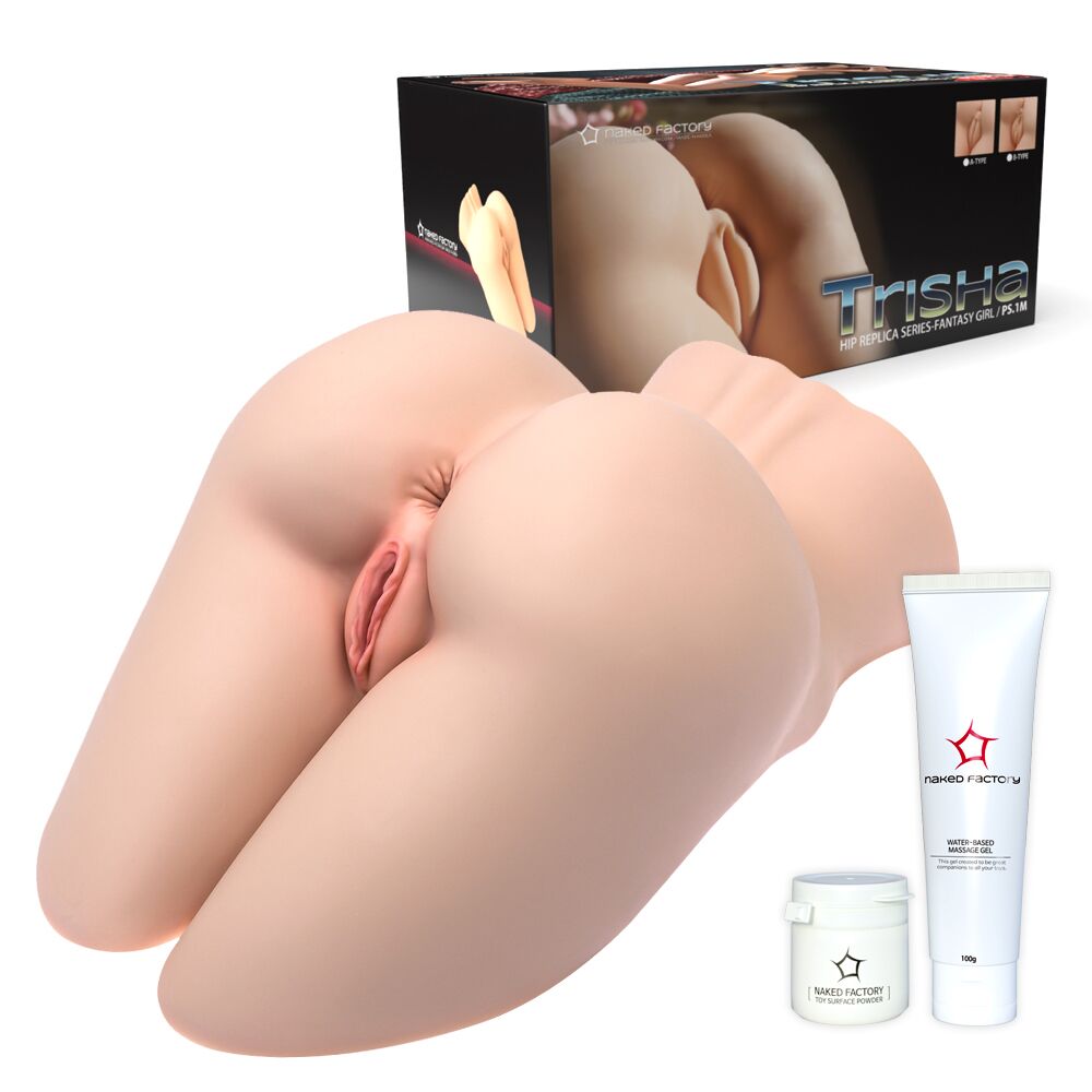 Мастурбатори без вібрації - Мастурбатор Naked Factory TRISHA B TYPE, виражені статеві губи, вагіна + анус, дуже реалістичний 8