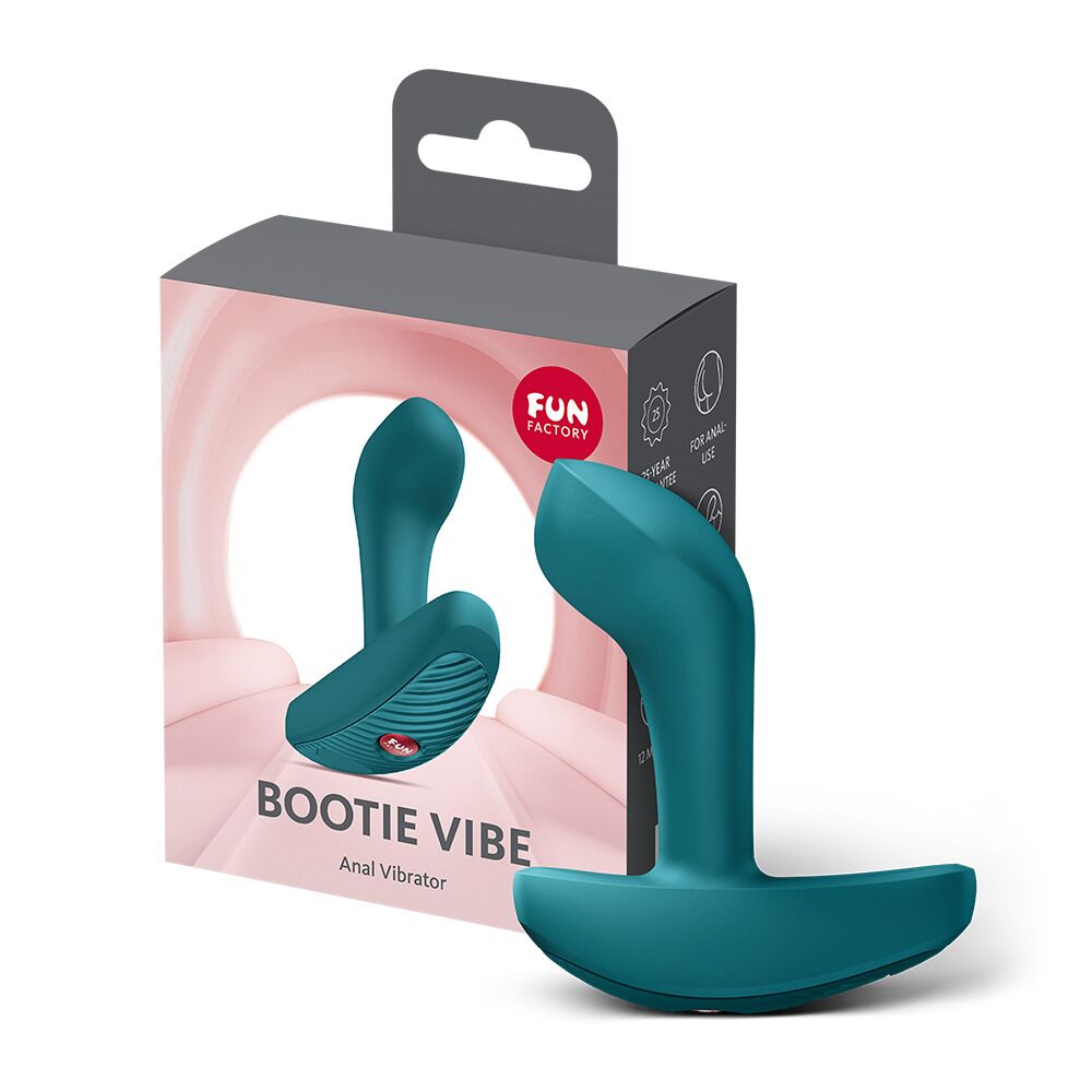  - Анальна пробка Fun Factory Bootie Vibe Bottle Green 7