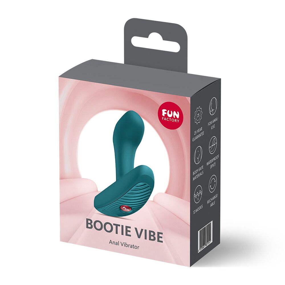  - Анальна пробка Fun Factory Bootie Vibe Bottle Green 8