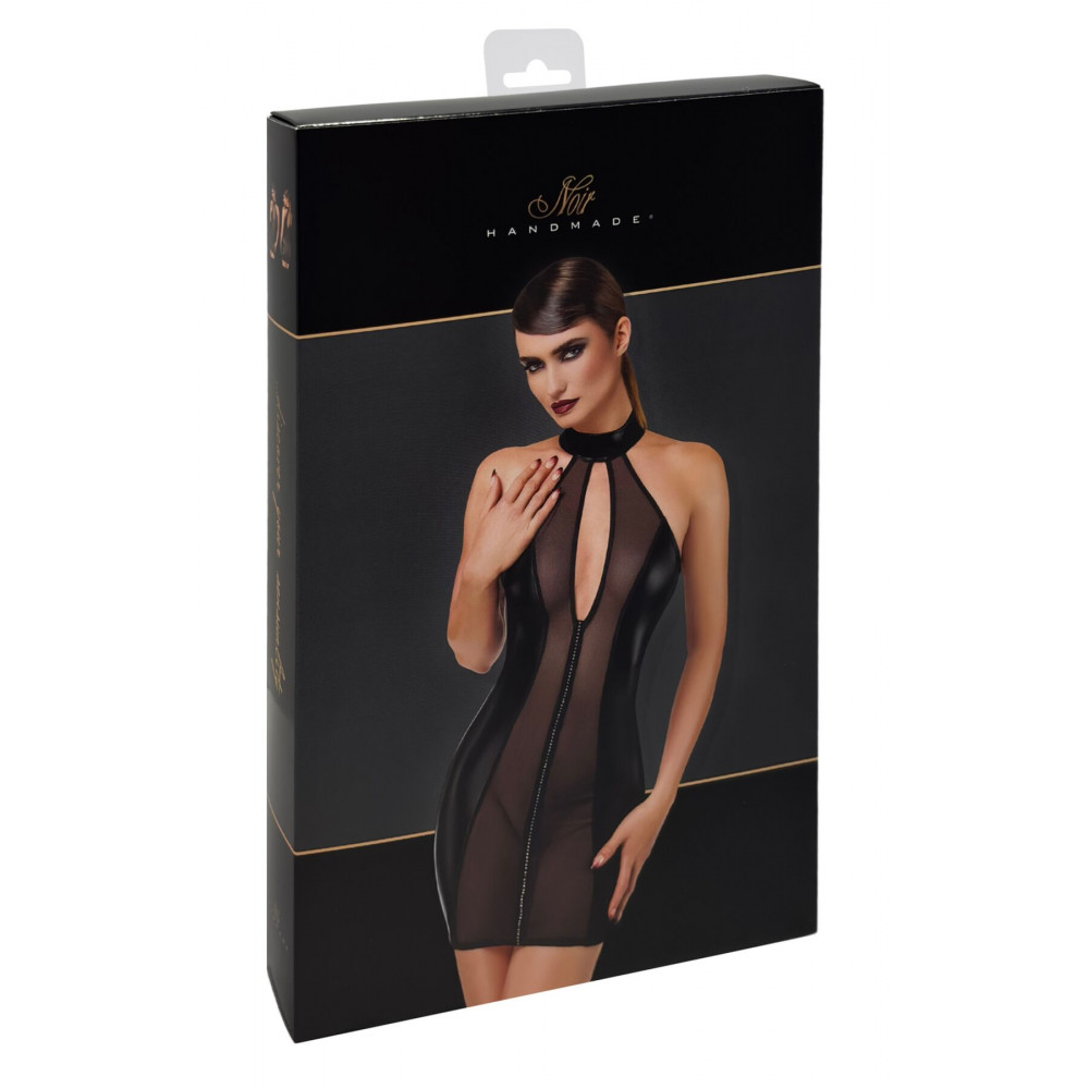  - Сукня Noir Handmade F370 Luxuria Crystal Sheer Mini Dress XL 7