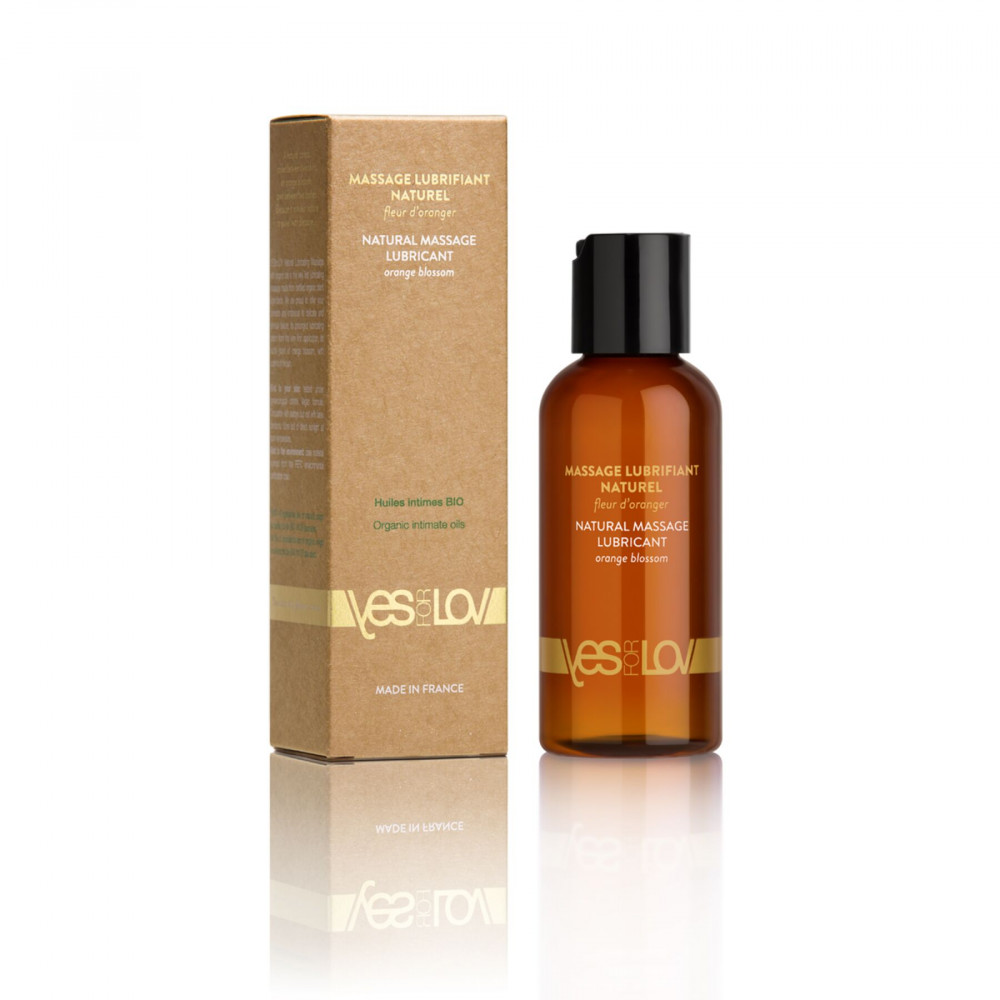 Для массажа - Массажное масло YESforLOV NATURAL MASSAGE LUBRICANT Orange blossom 100 мл