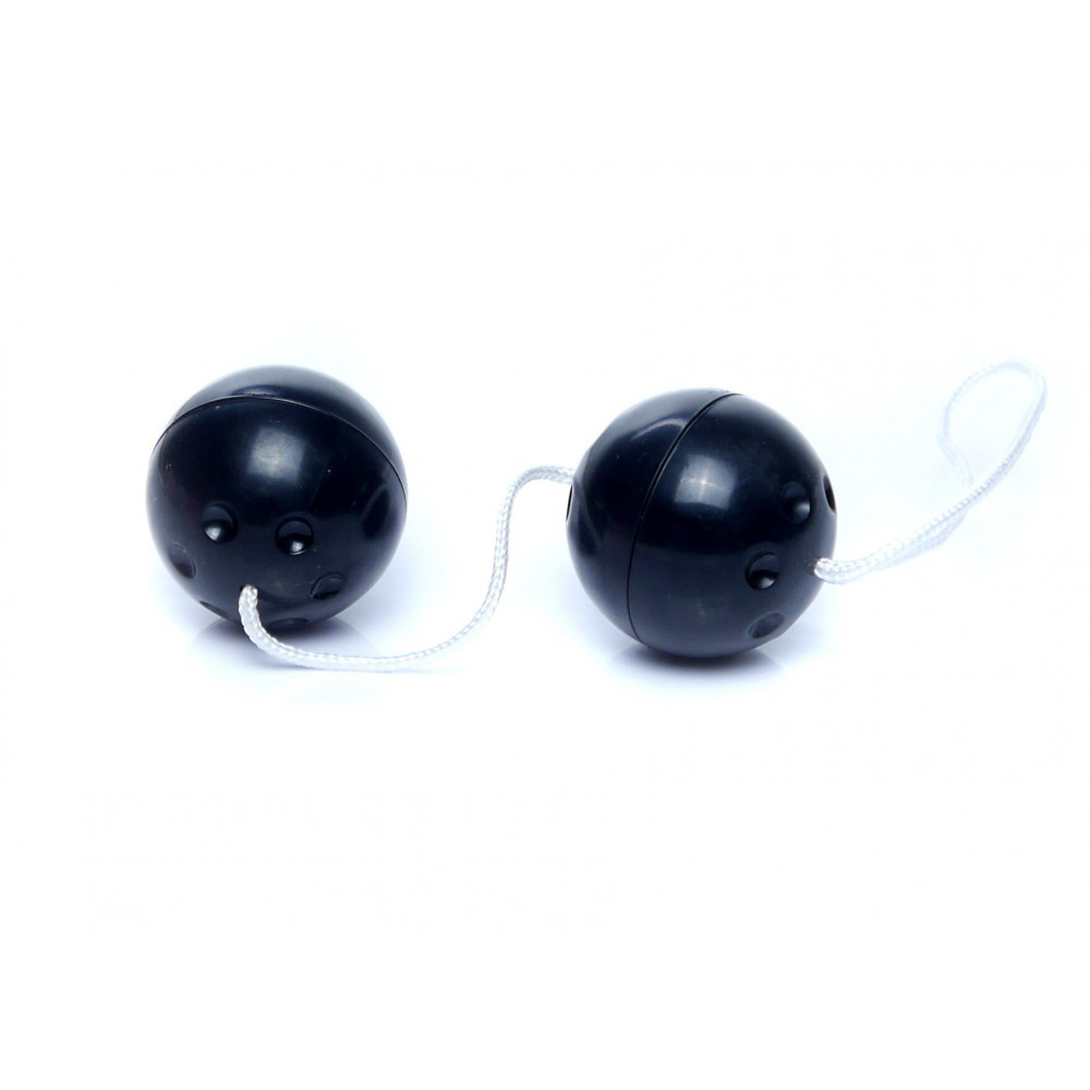 Вагинальные шарики - Вагинальные шарики Duo balls Black, BS6700026 4