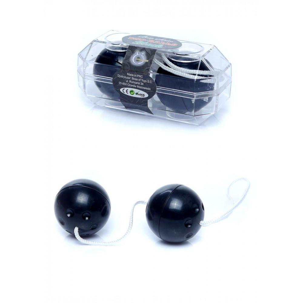 Вагинальные шарики - Вагинальные шарики Duo balls Black, BS6700026