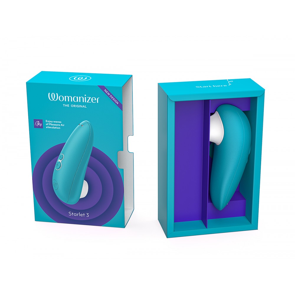 Секс игрушки - Вакуумный клиторальный стимулятор Womanizer Starlet 3 Turquoise 1