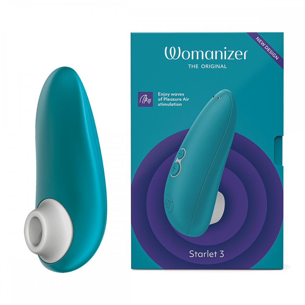Секс игрушки - Вакуумный клиторальный стимулятор Womanizer Starlet 3 Turquoise