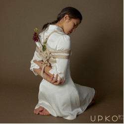 Веревка для бондажа премиальная UPKO Restraint Bondage Vope золотая, 10 м