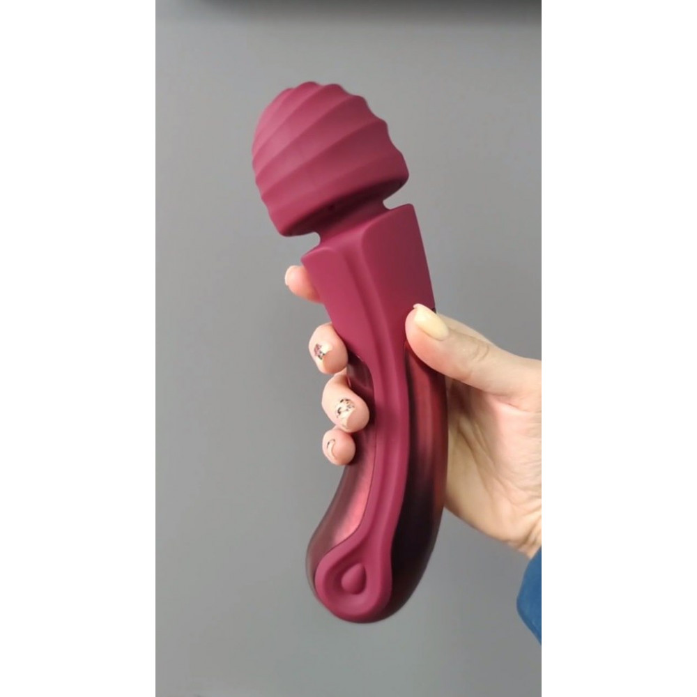 Разное - Вибратор микрофон Dream Toys Dinky Curved Wand Jacky O бордовый 1