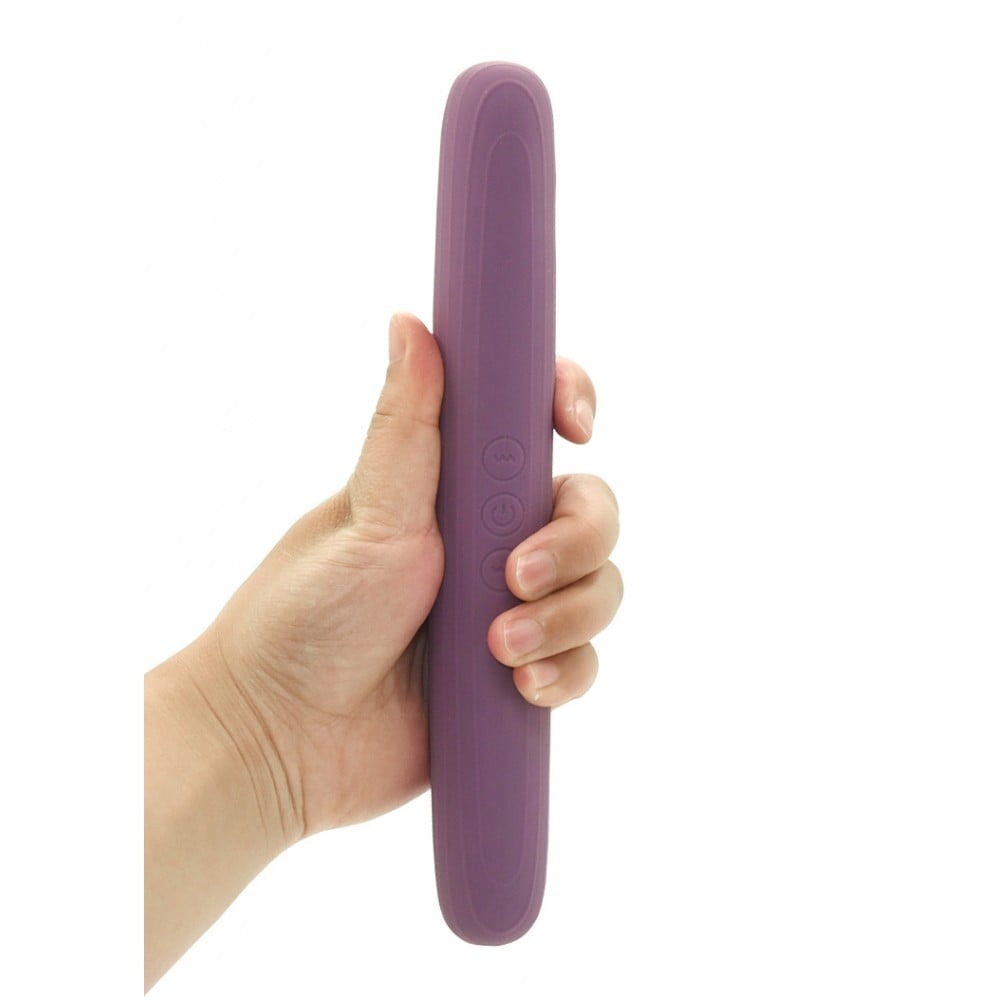 Різне - Вібратор двосторонній Sweet Em Velvet Lure, 10 режимів вібрації, фіолетовий 4
