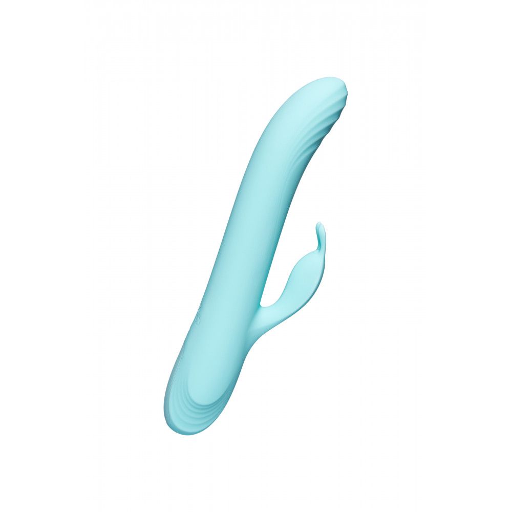 Різне - Вібратор-кролик із фрикціями Every Night Toys для точки G, блакитний 1