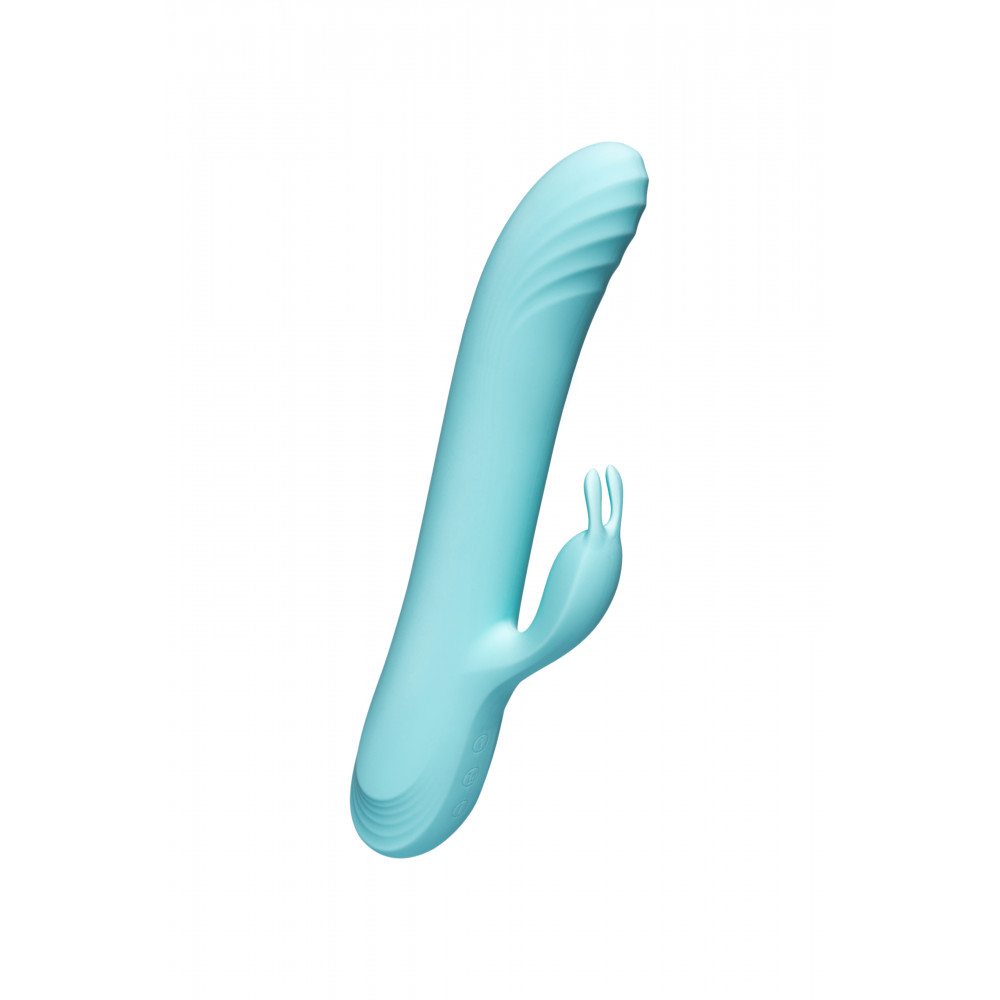 Різне - Вібратор-кролик із фрикціями Every Night Toys для точки G, блакитний