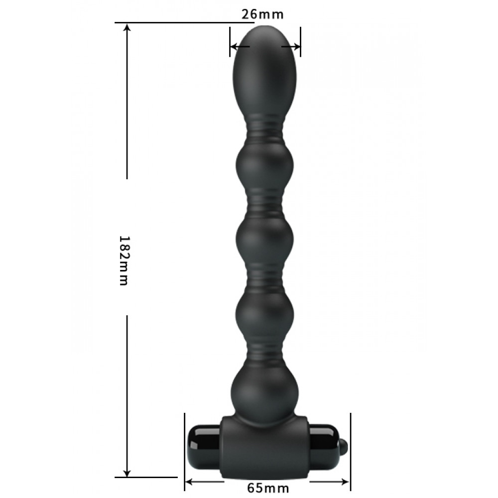 Анальные игрушки с вибрацией - Анальная цепочка MR PLAY - Vibrating Anal Plug, BI-040105-MR 7