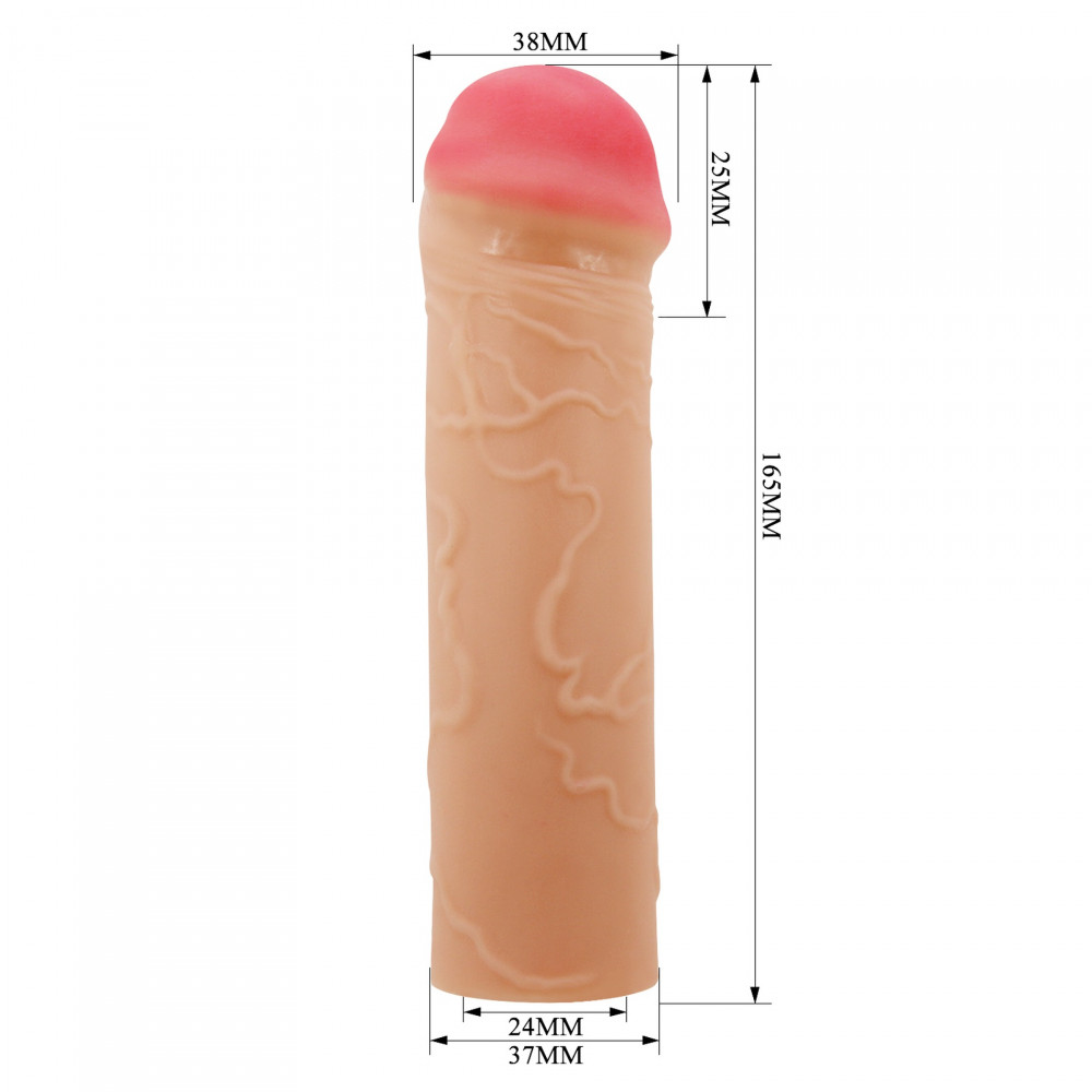  - Подовжуюча насадка презерватив Pretty Love - Nile 1