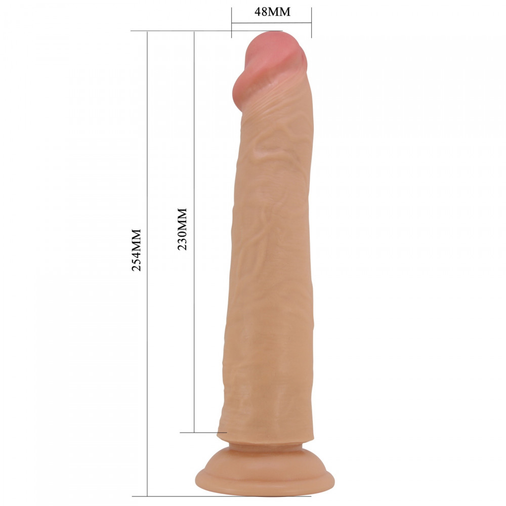  - Фалоімітатор на присосці, з ефектом ковзної шкіри LyBaile - Sharife Sliding Skin 10”, BW-008118LP 6