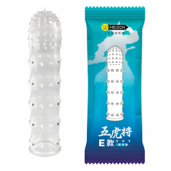 Стимулююча насадка-презерватив Meleon AR034 B
